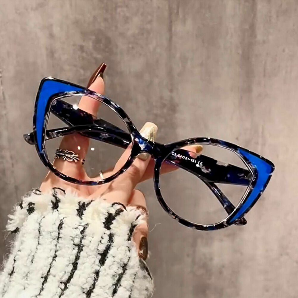 Moulton Cat Eye Blue Glasses