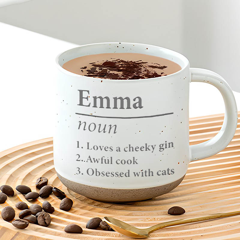 Personalized Ceramic Mug With Custom Name And Engraving Fun Gift For Friends