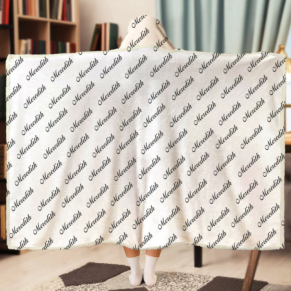 名入れ 着る毛布 ルームウェア ブランケット オーダーメイド