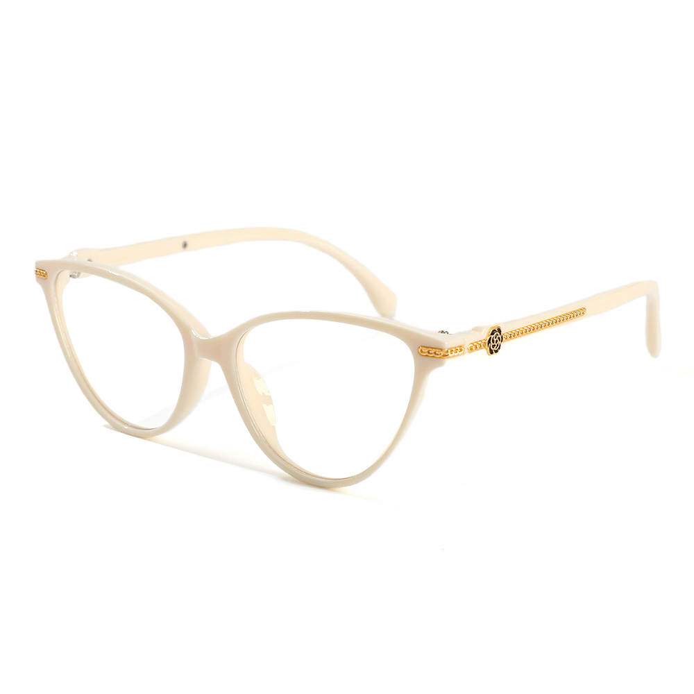 Lunettes de Vue Wilde Cat Eye Beige