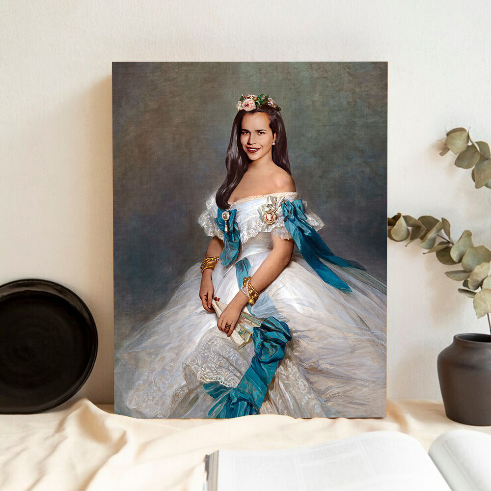 Custom Royal Portrait from Head Photo Female Renaissance Wall Print "The Grand Duchess"