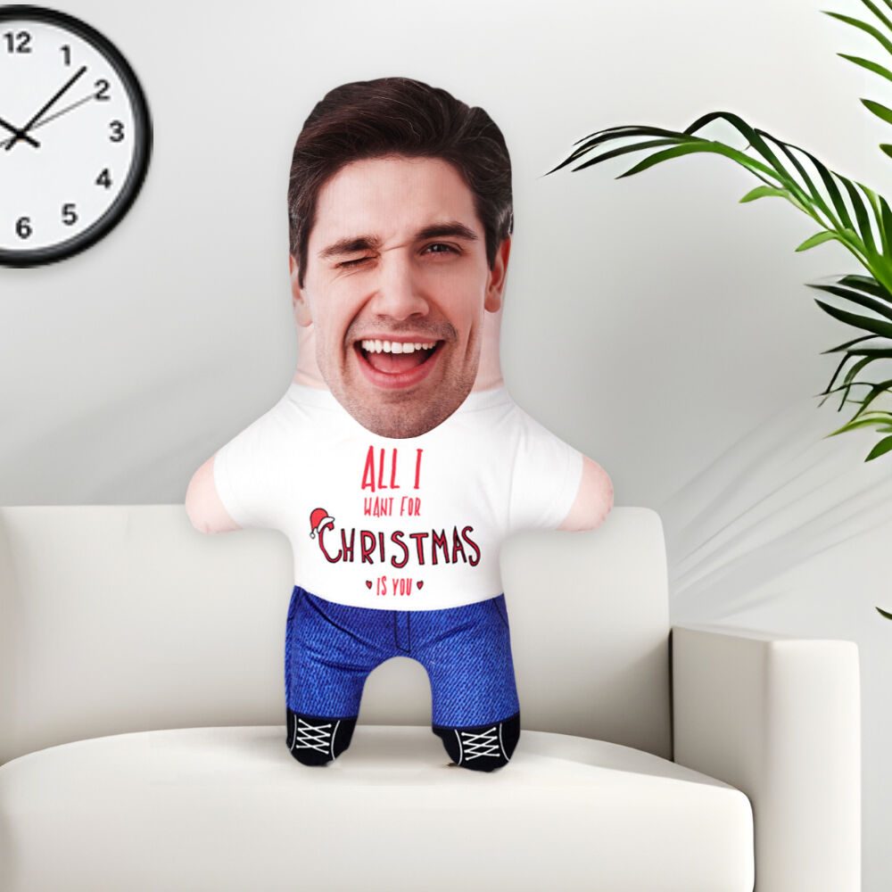 Anpassad ansiktskudde julklapp för par