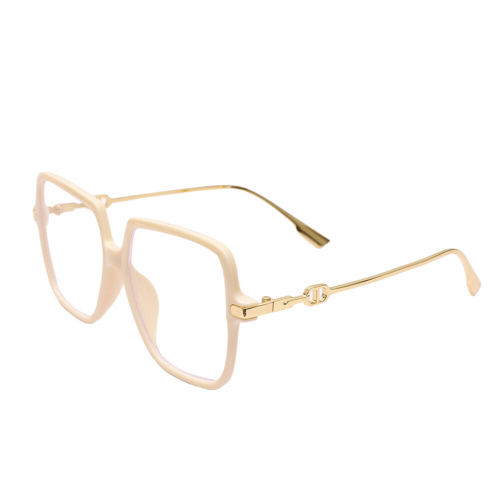 Irving Geometric Beige Glasses