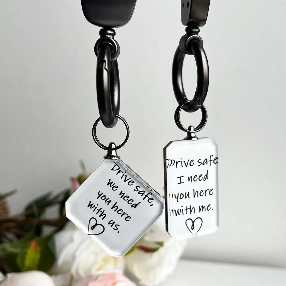 Personalized Leather Keychain With Photo Cool Christmas Gift For Men