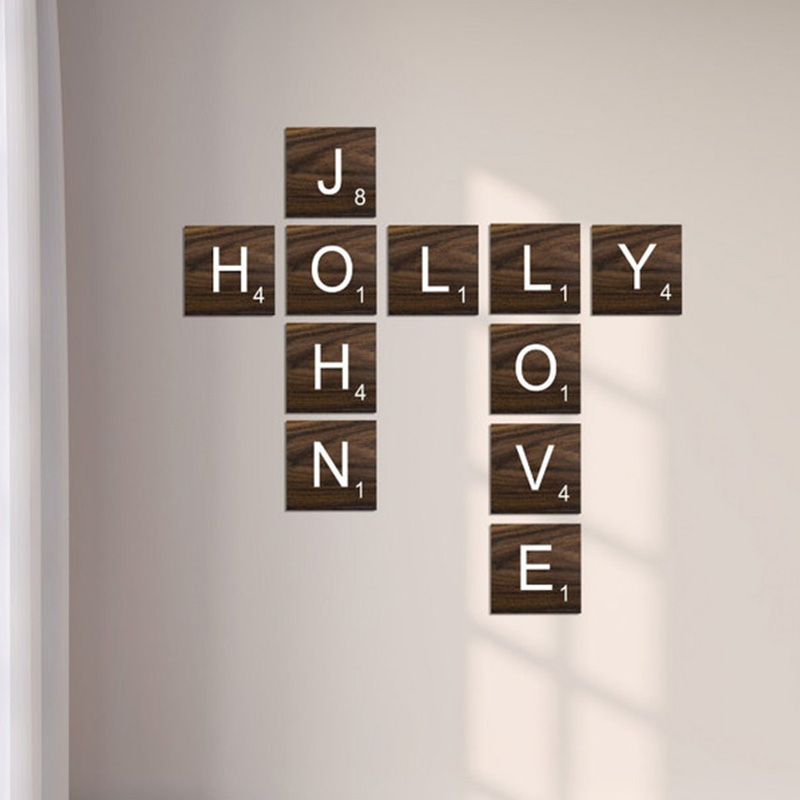 Personalized Wall Scrabble Warm Home Decor Gifts For The Family