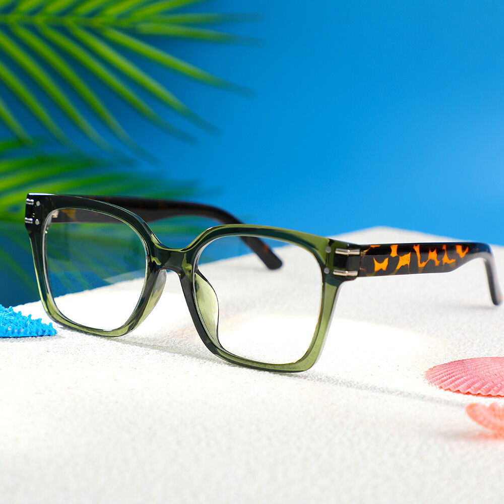 Occhiali da Vista Sharon Quadrato Verde