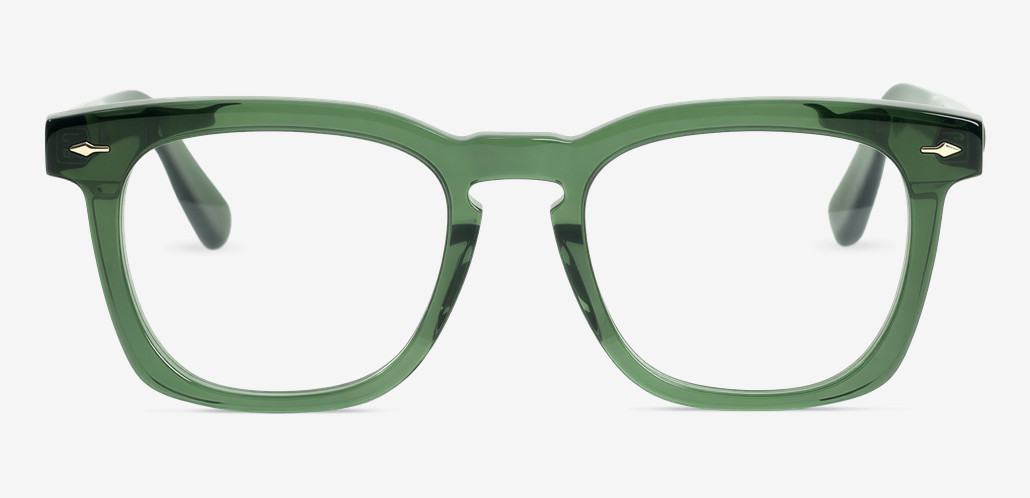 Ellie Grüne Quadratische Brille