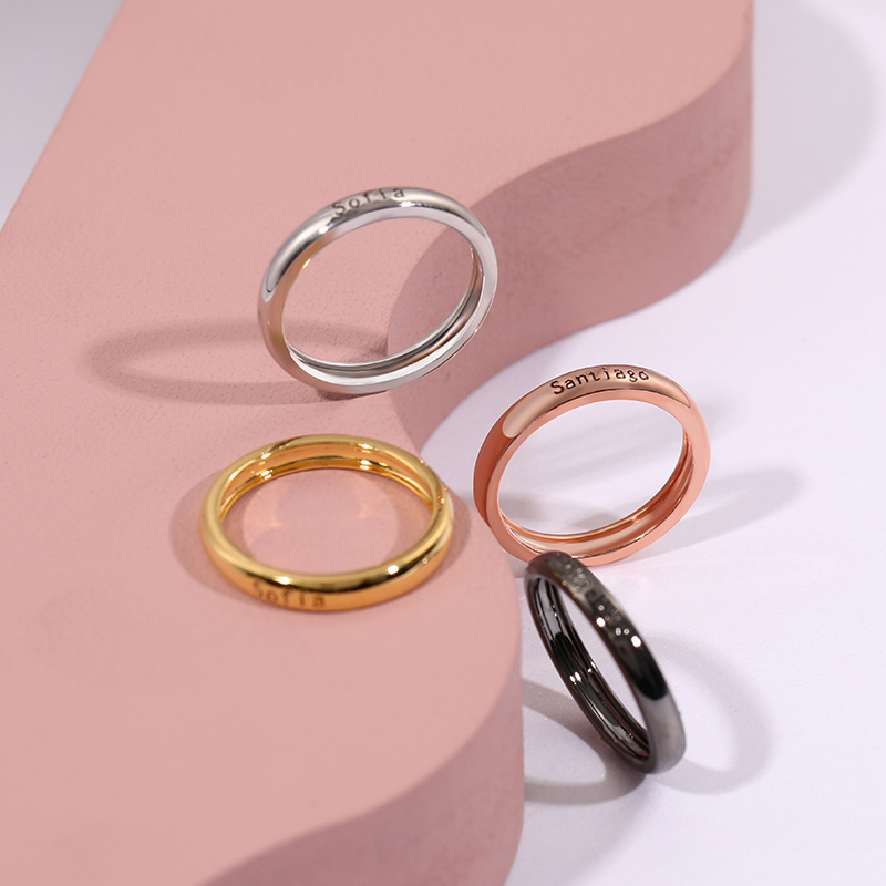 "Love Are Wishes" Personalized Engraving Ring