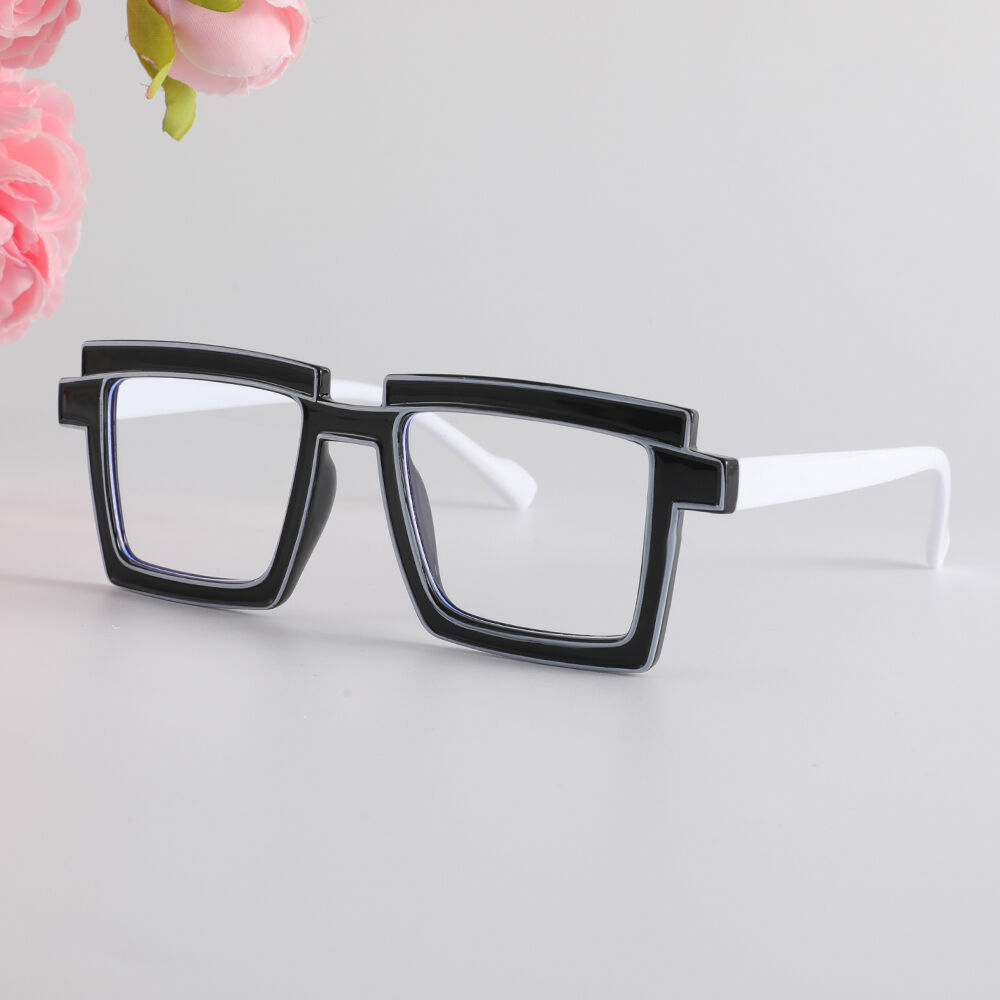lossie Square Black Glasses