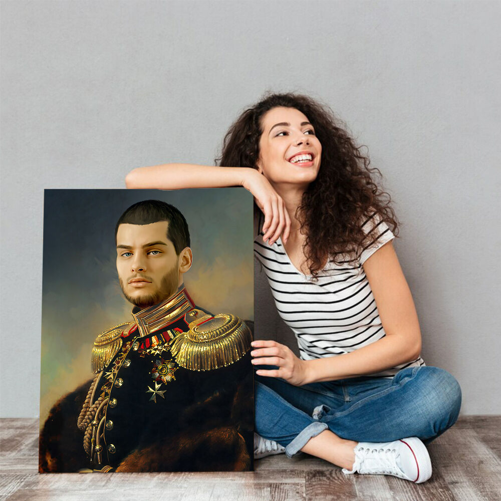 Customizable Portraits Add Head Photo "The Sovereign" Royal Picture Frame