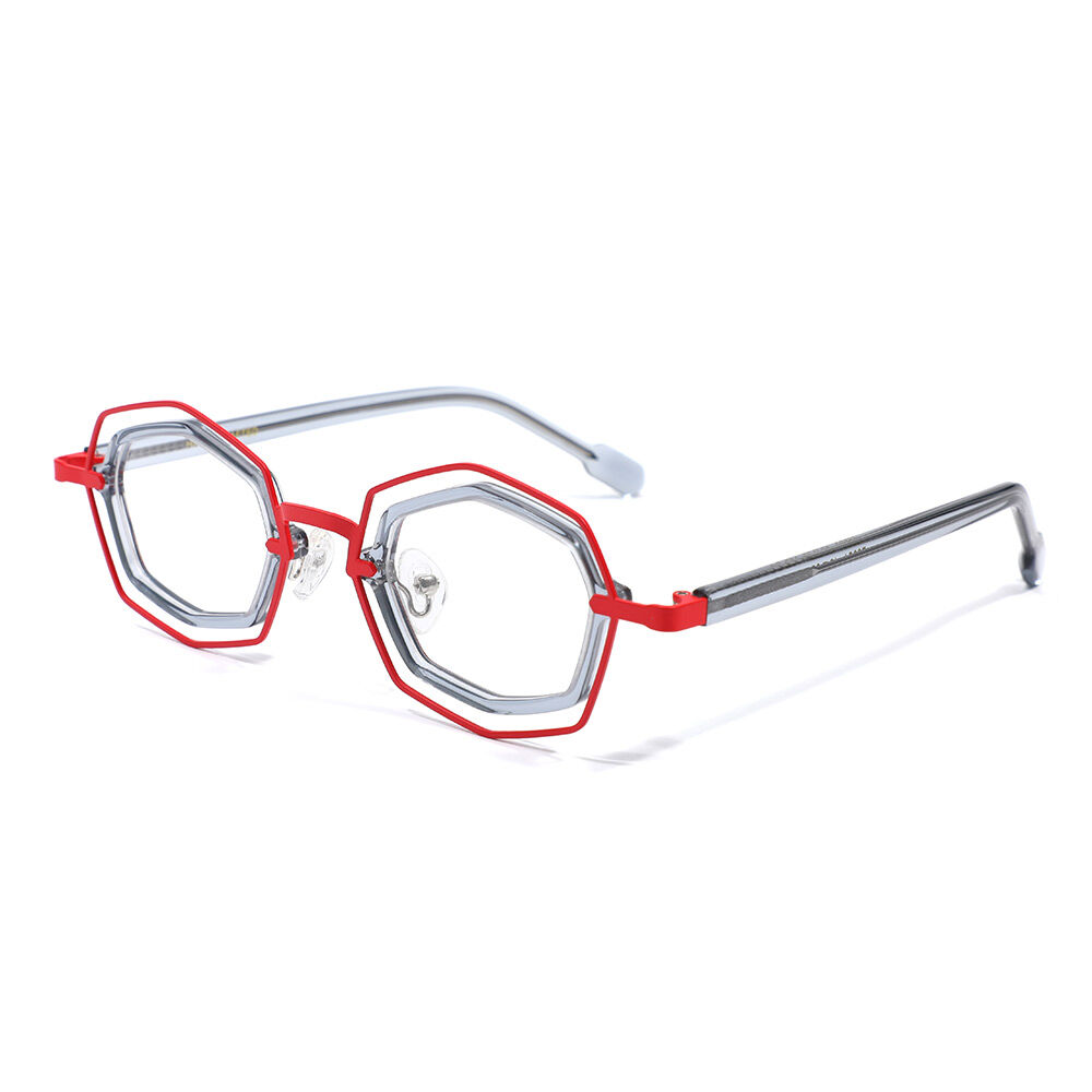 Rone Geometric Blue Glasses