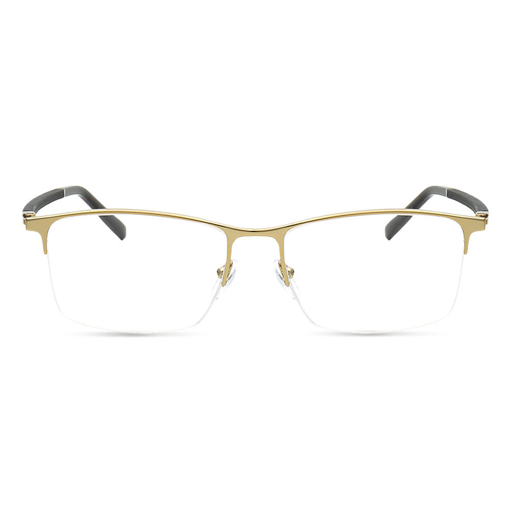 Occhiali da Vista Cuicee Rettangolare Browline Oro 