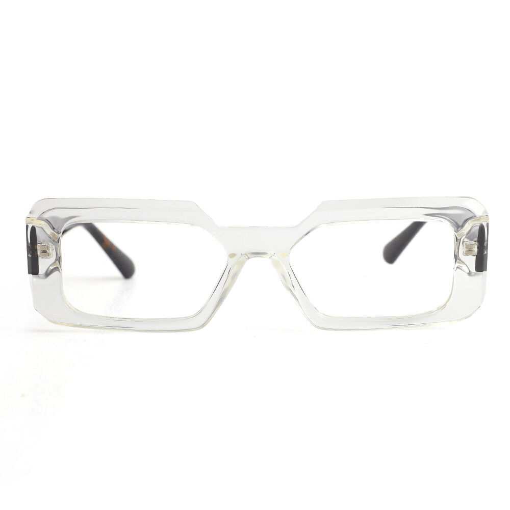 Channing Rechteckige Klare Brille