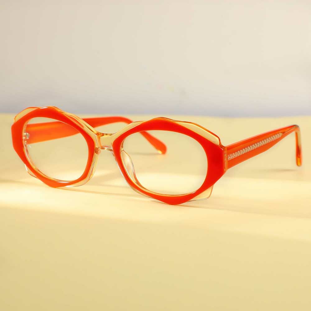 Occhiali da Vista Amy Ovale Arancione