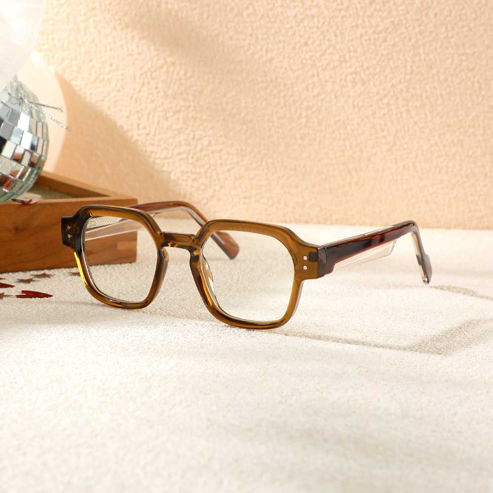 Occhiali da Vista Tony Quadrato Marrone 