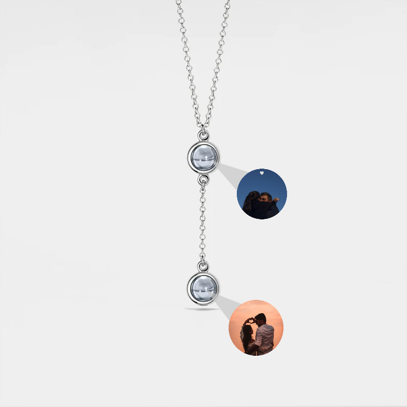 Personalized Projection Necklace Custom Multiple Photos Creative Gifts
