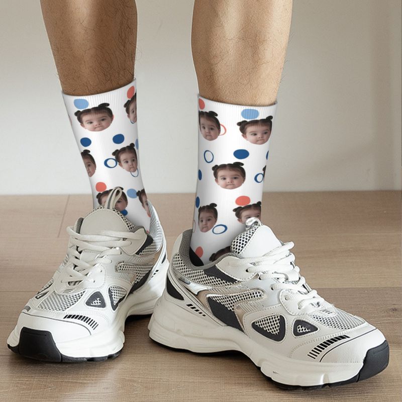 Calcetines de foto personalizados material transpirable para amigos