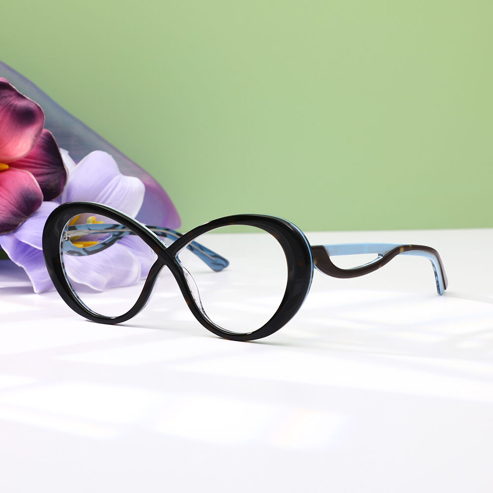 Ellit Ovale Schwarze Brille