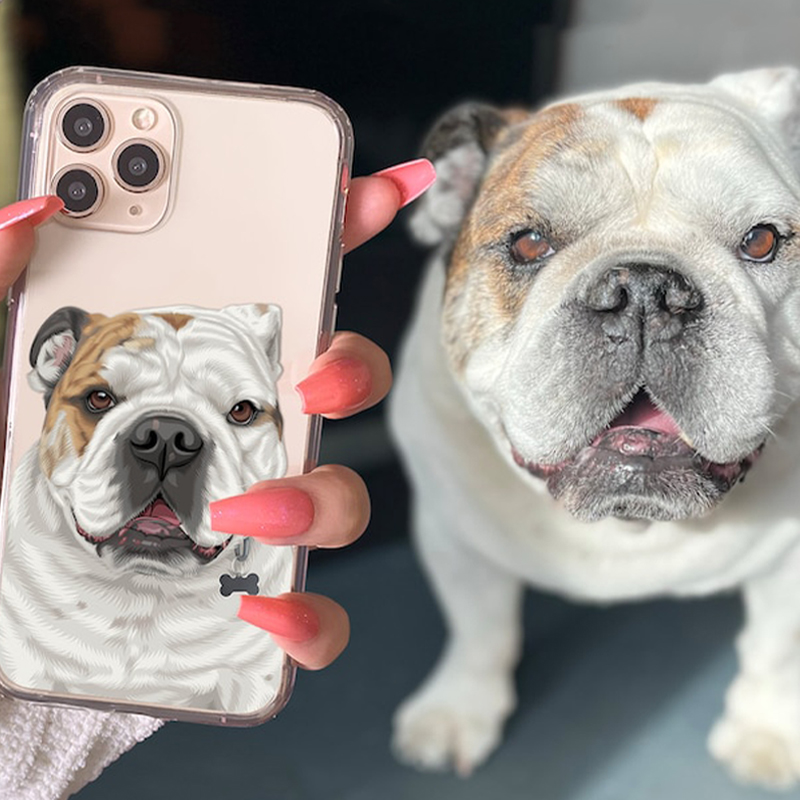 Personalized Phone Cases With Custom Cute Pet Photos For Pet Lovers