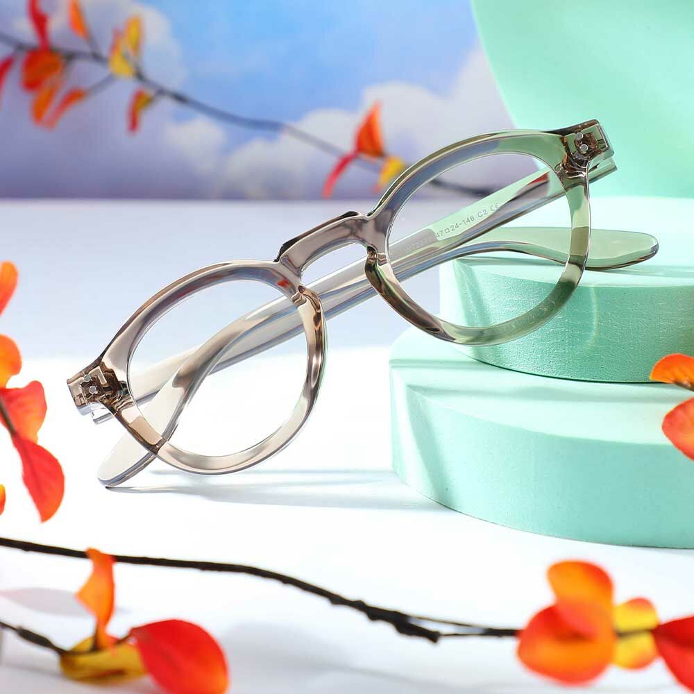 Lunettes de Vue Donahue Ronde Marron