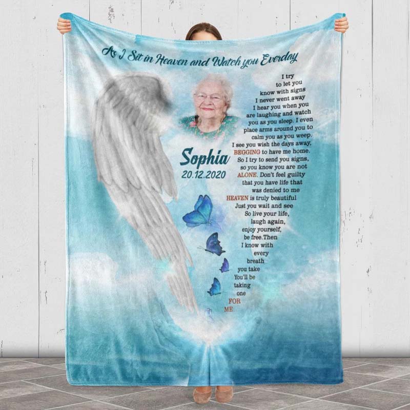 Personalized Memorial Photo Blanket