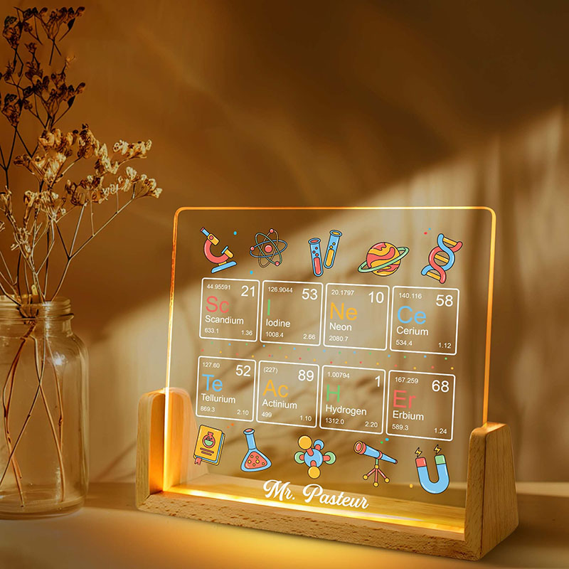 名入れ デスクランプ アクリル カスタマイズ