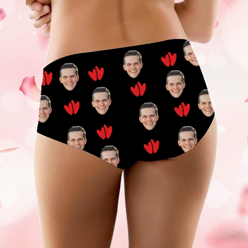 Personalized Photo Women's Underwear Creative Valentine's Day Gift "I'm Nuts About You"