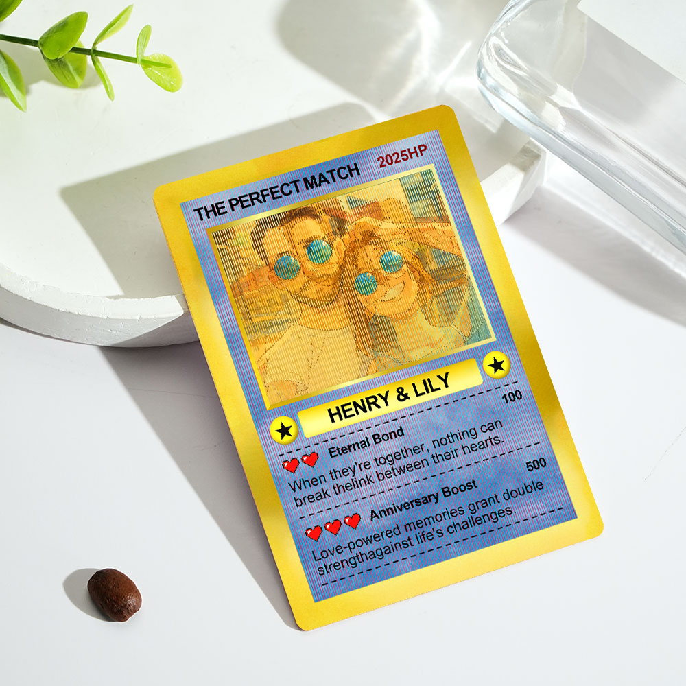 Personalized Lens Anime Poke Card Creative Gift for Couples
