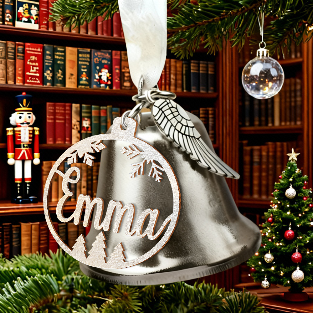 Personalized Name Bell Ornament Simple Gift for Christmas
