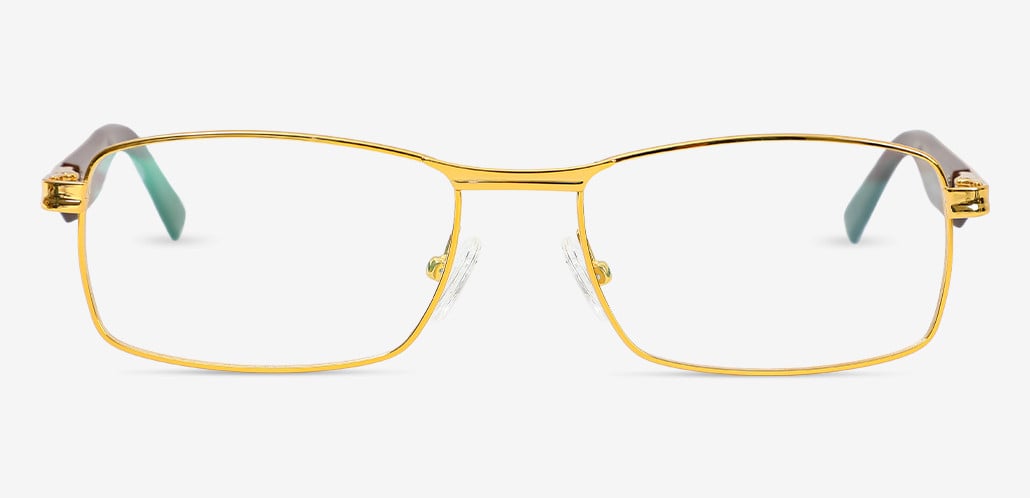 Ethen Gold Rectangle Glasses