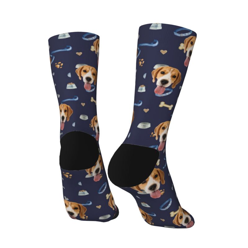 Personalized Face Socks with Pet Dog Photos
