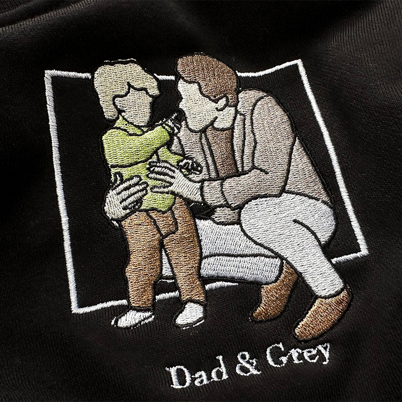 オリジナル イニシャル 名前 写真 刺繍 スウェット トレーナー