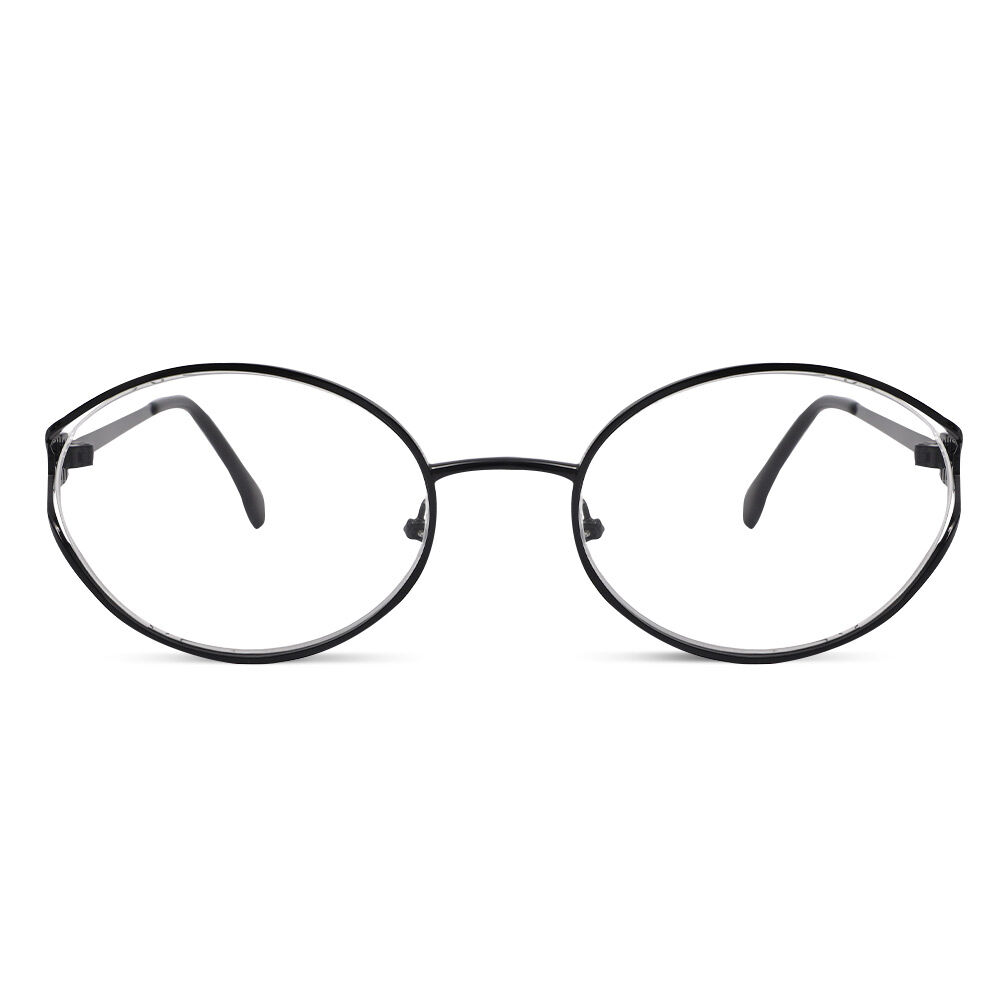 Ellio Oval Black Glasses