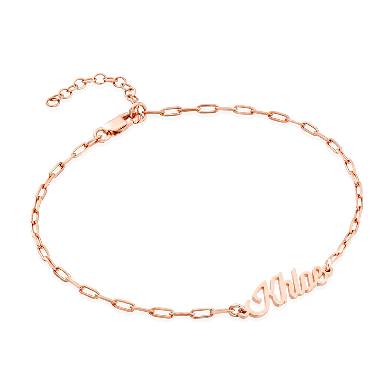 カスタマイズ ネーム ブレスレット/アンクレット