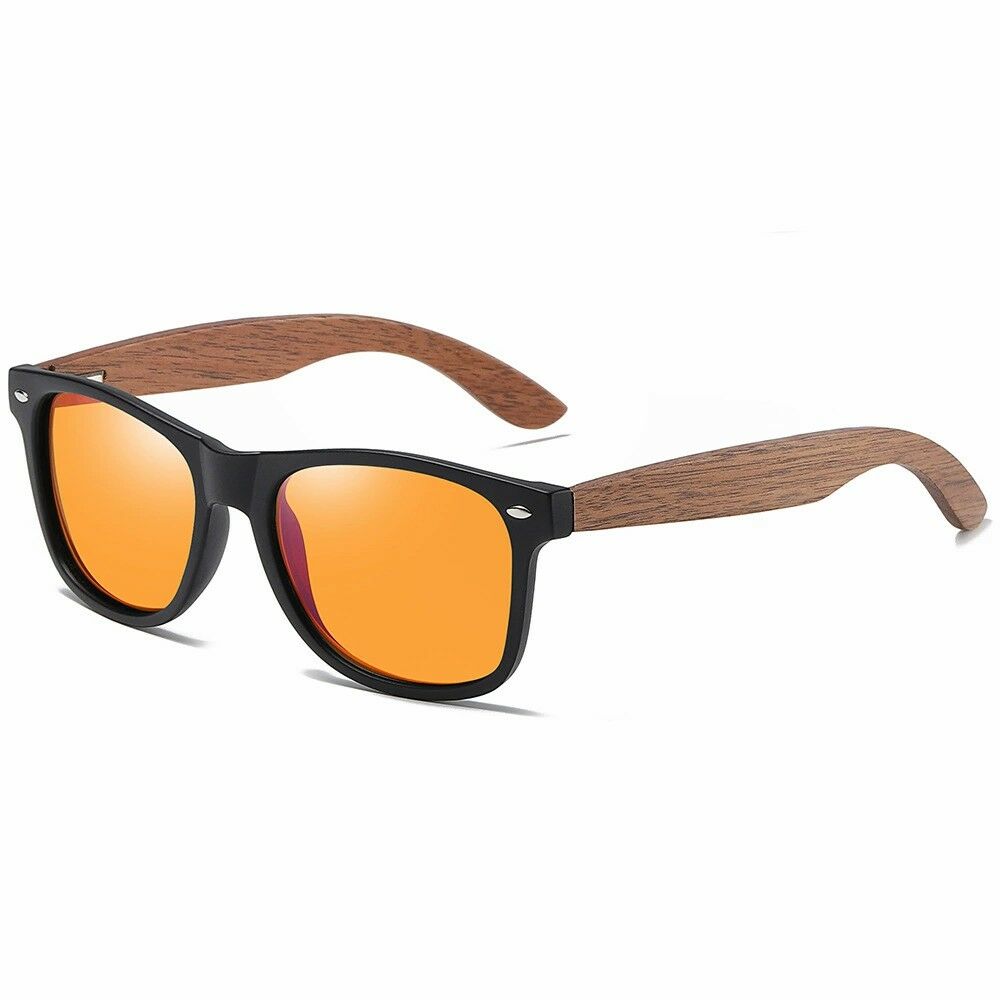 Gafas de sol personalizadas con patillas de madera grabadas con el nombre de papá. Regalo navideño para el Día del Padre.