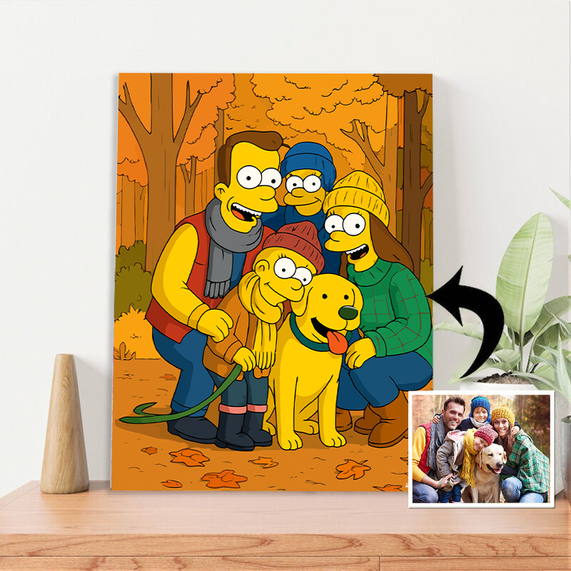 Marco de fotos personalizado, kit de pintura por números, el mejor regalo para el Día de Acción de Gracias.