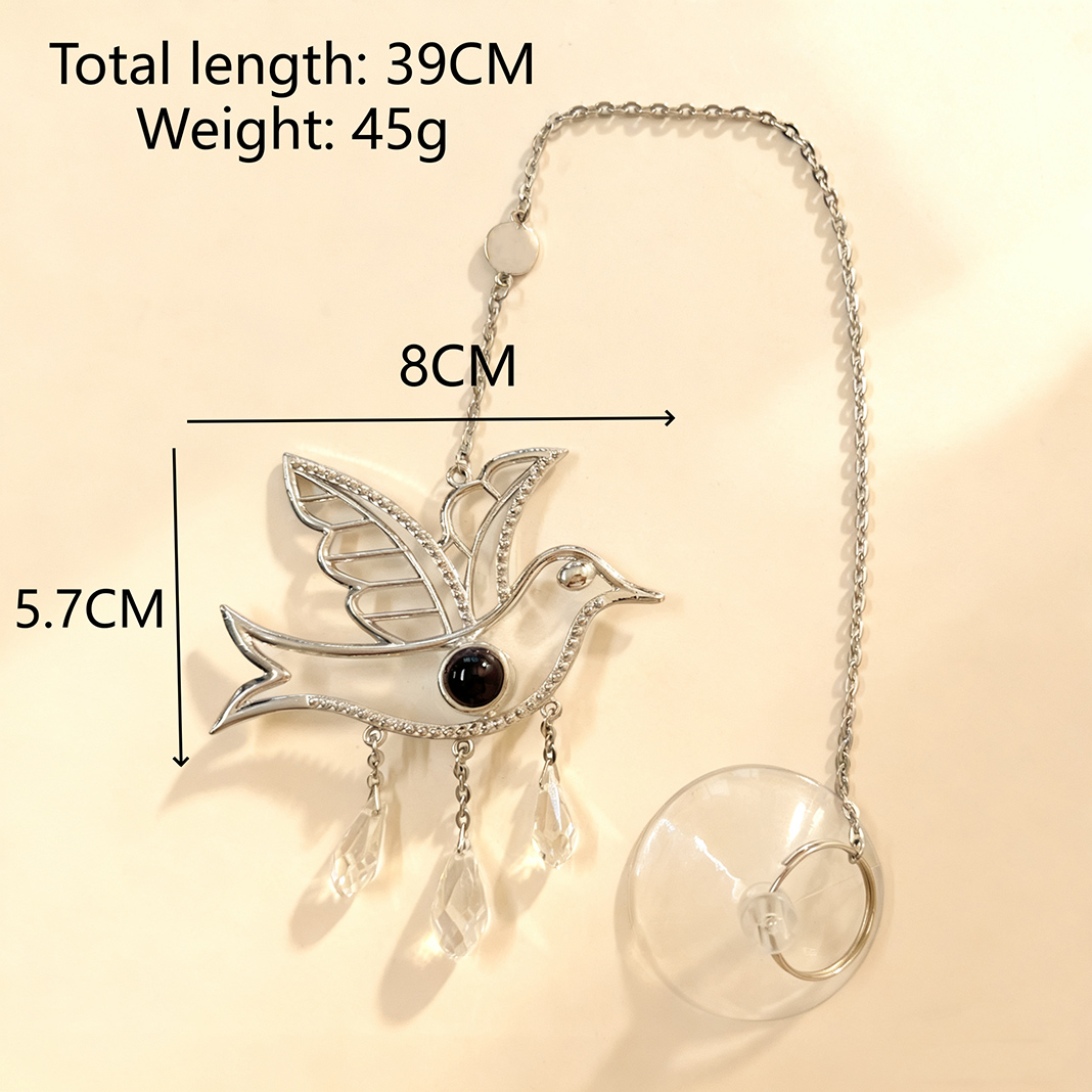 Ornamento personalizzato con immagine proiettata e uccellino Regalo di Natale per la famiglia