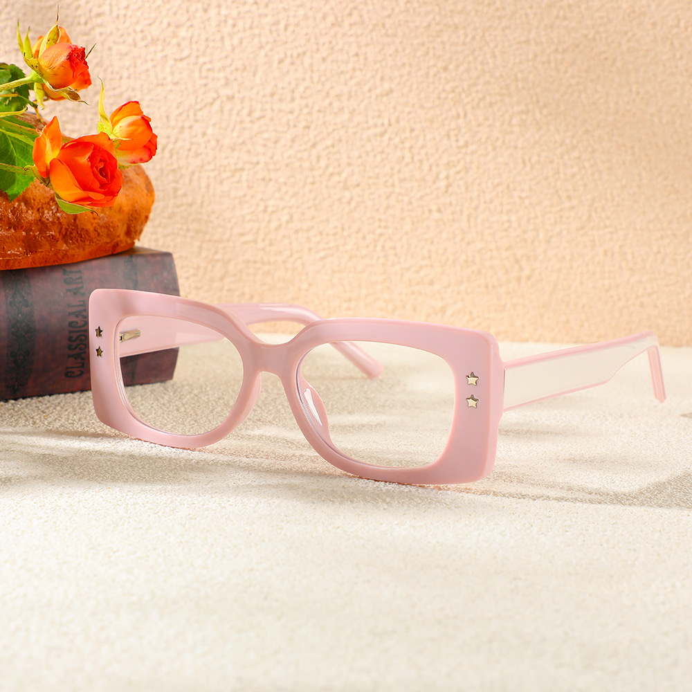 Occhiali da Vista Huggins Quadrato Rosa 