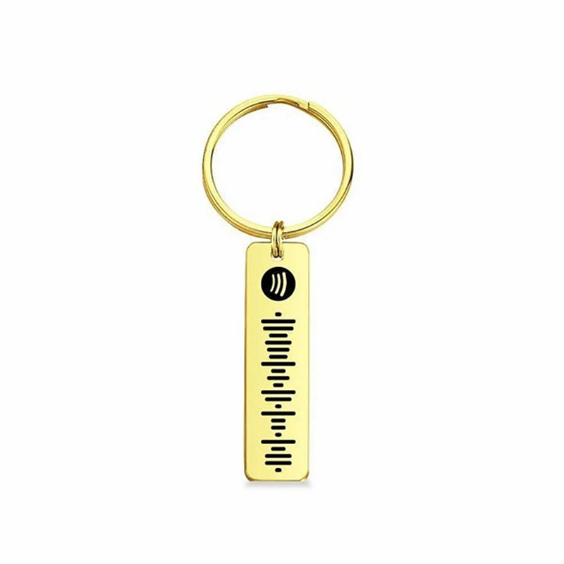 Scannable Spotify Code Custom Music Song Keychain for Boyfriend