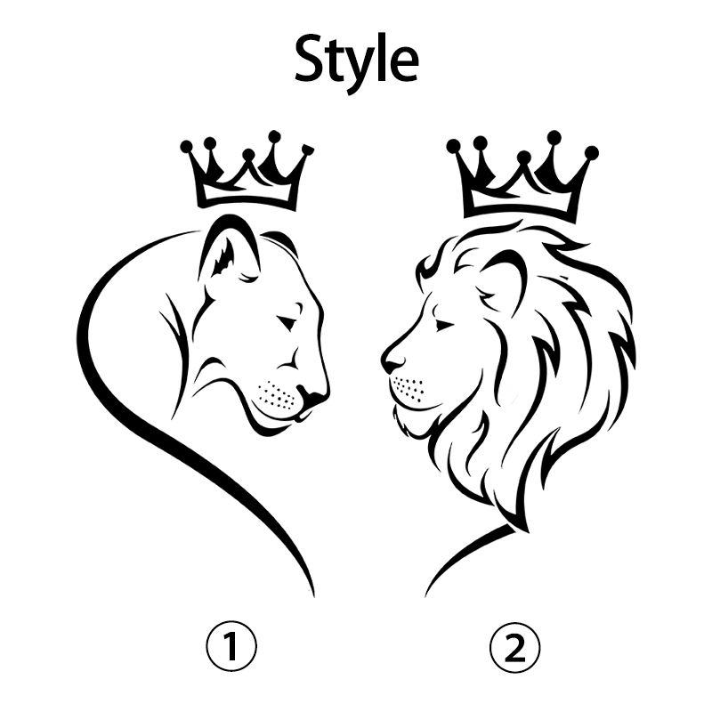 T-shirt personnalisé Couronne du Roi Lion avec date en chiffres romains Cadeau pour les amoureux, couple, amoureux, love, pour elle et lui