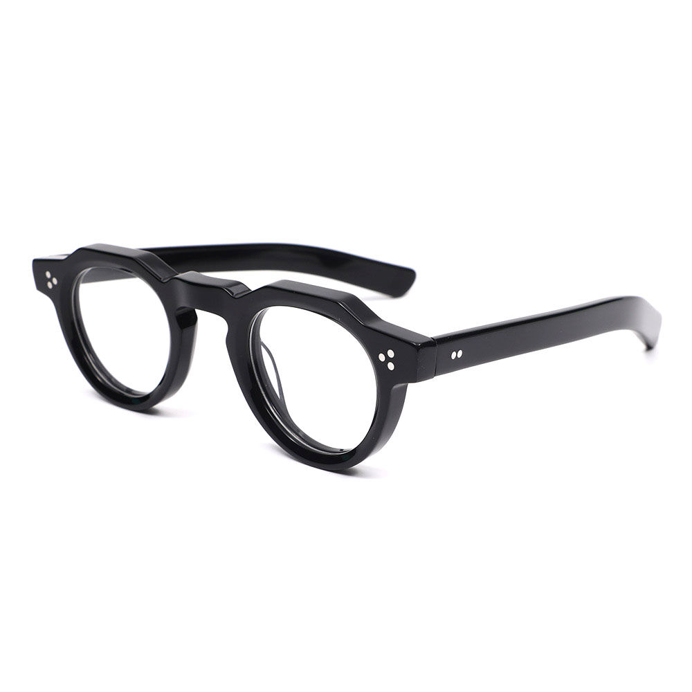 Cedrica Runde Schwarze Brille