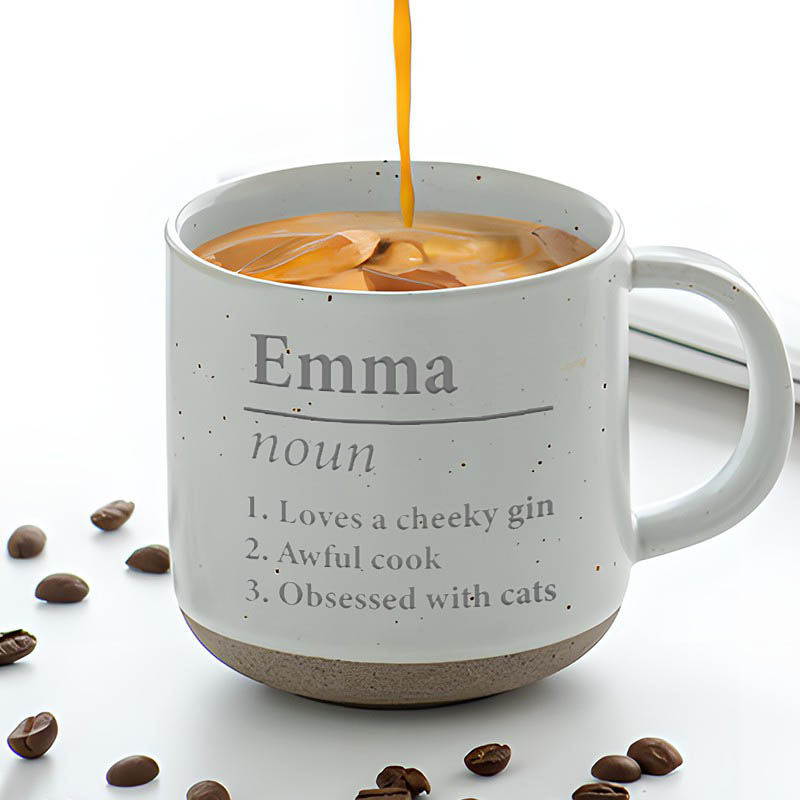 Personalized Ceramic Mug With Custom Name And Engraving Fun Gift For Friends