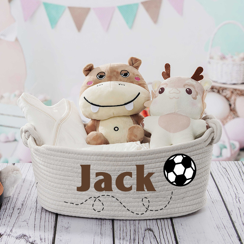 Personalized Name Storage Basket Cool Gift for Kids