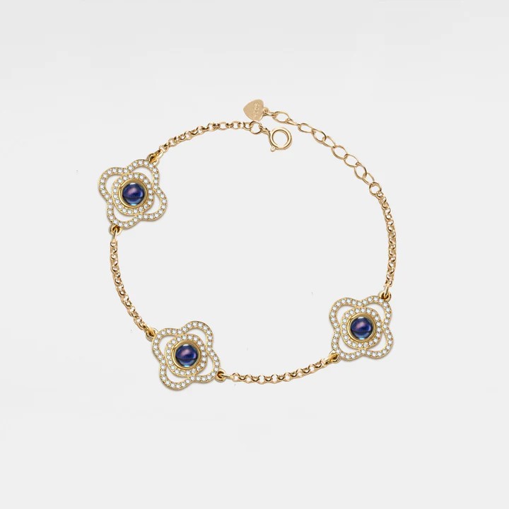 クローバー 投影 写真 写真入り ブレスレット