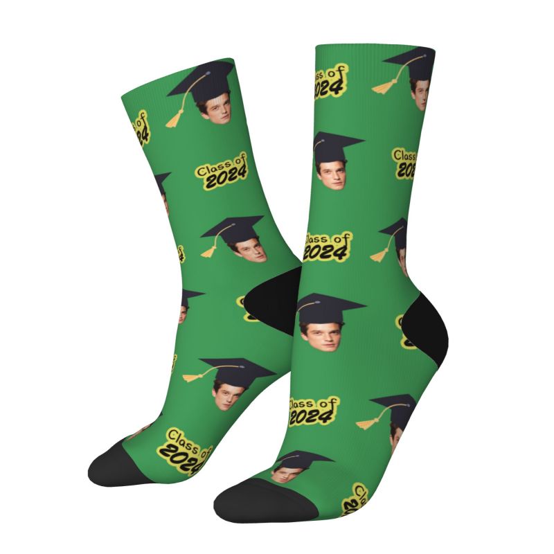 Customized Face Socks Multiple Colors Best Graduation Gift for Friends