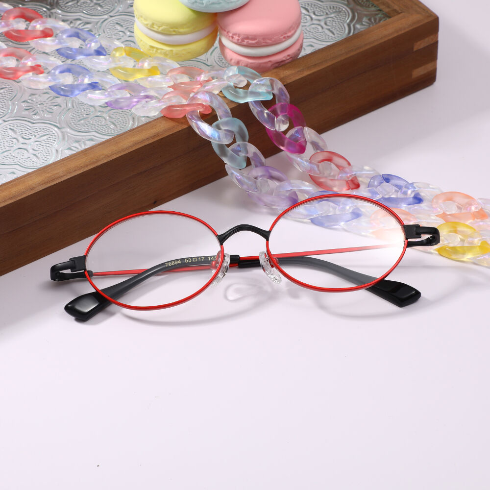 Lunettes de Vue Clife Ovale Rouge