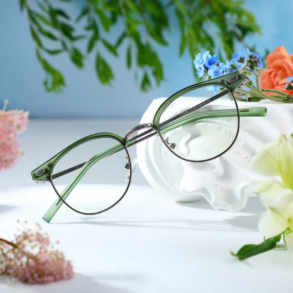 Occhiali da Vista Dempsey Browline Verde