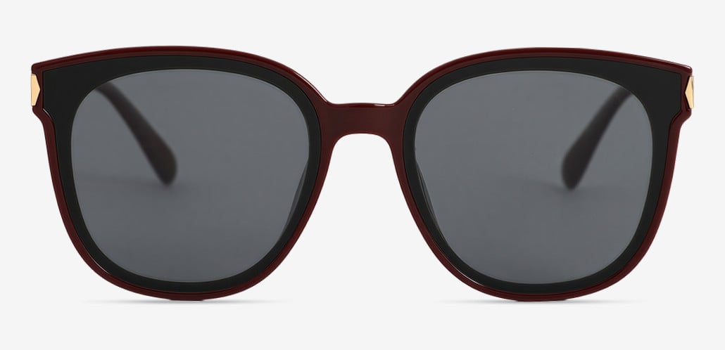 Leo Red Square Sunglasses