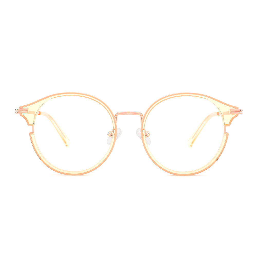 Honey Baby Round Yellow Glasses