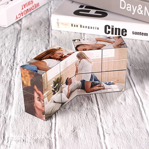 Personalized Custom Photo Cube Warm Gift For Couples